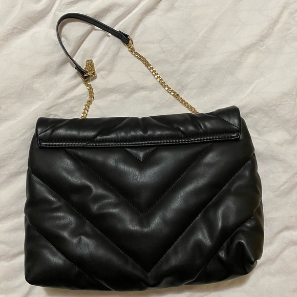 Zara Quilted Shoulder Bag - Black - Picture 4 of 6